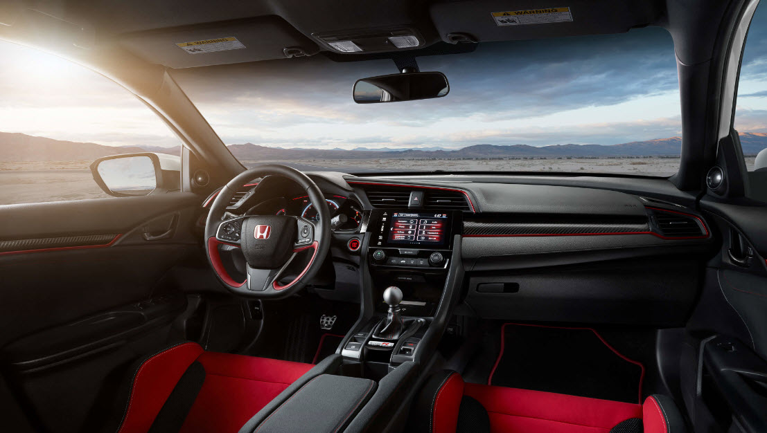2018 honda civic type r interior